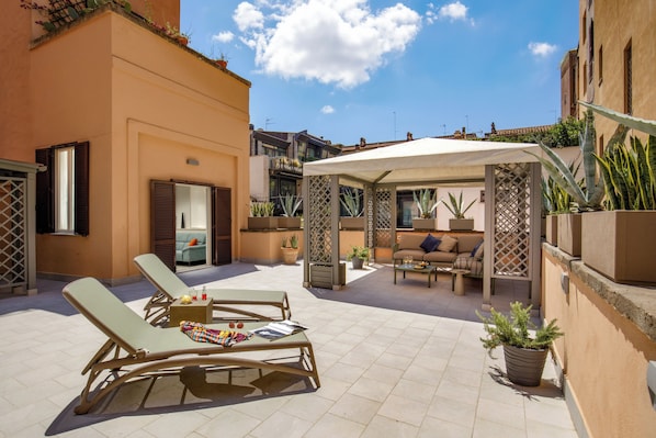 Deluxe Apartment, 2 Bedrooms, Terrace | Terrace/patio