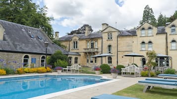 Outdoor pool, open 8:00 AM to 7:00 PM, pool umbrellas, pool loungers