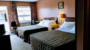 Deluxe Room, 2 Queen Beds, Courtyard View | Desk, blackout drapes, free WiFi, bed sheets