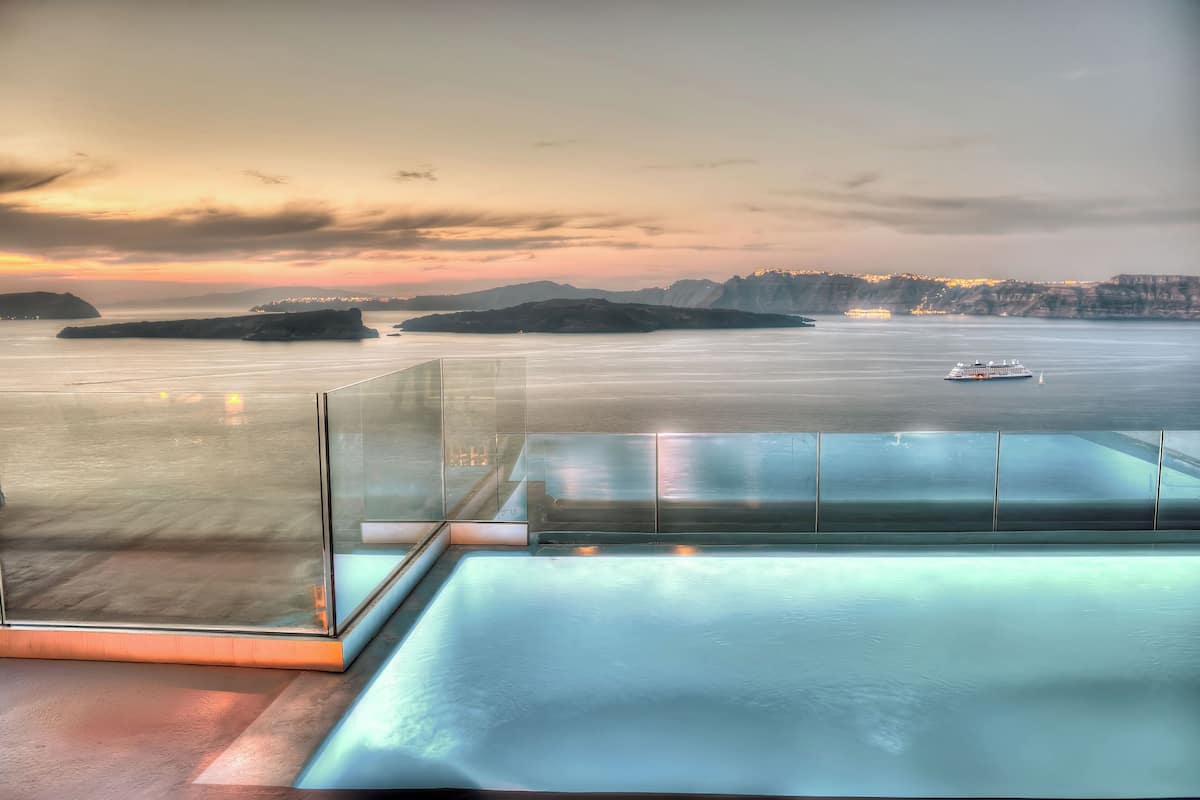 Suite, Indoor Spa Bath, Private Infinity Pool, Sea View | Terrace/patio