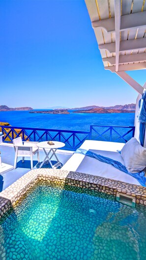 Executive Suite, Spa Bath, Sea View | Bañera de hidromasaje