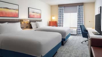 In-room safe, desk, laptop workspace, blackout drapes