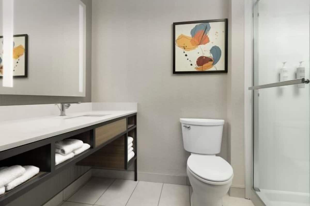 Free toiletries, hair dryer, towels, soap