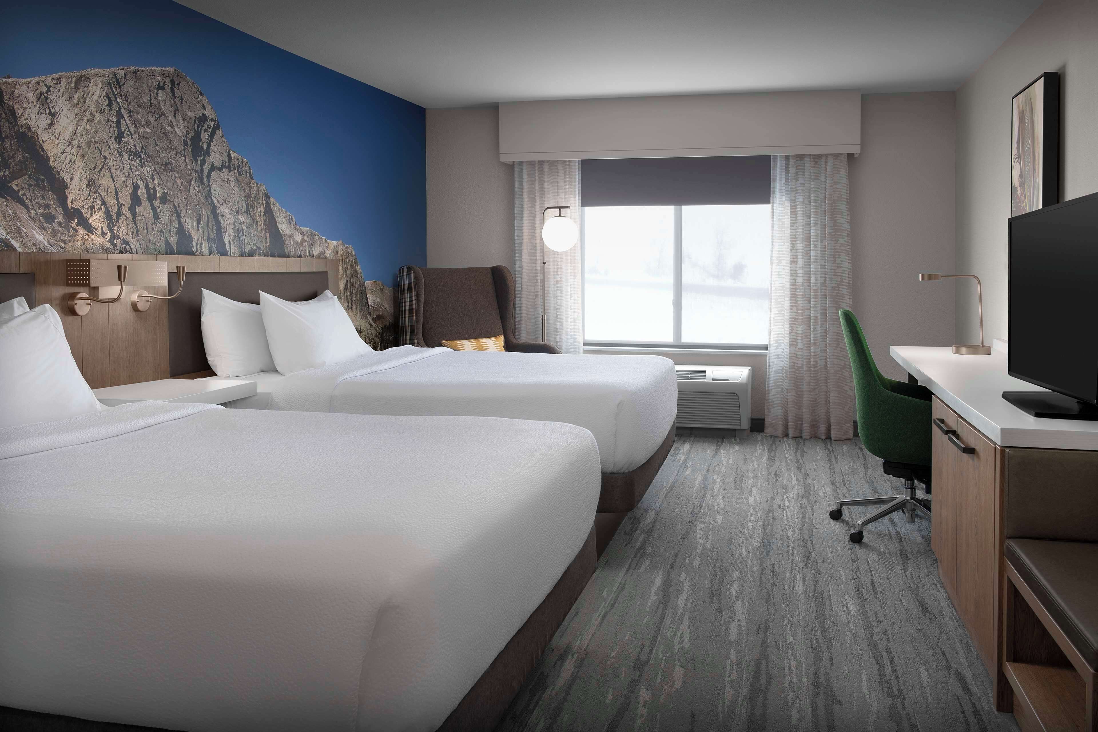 two queen bed evolution room | in-room safe, iron/ironing board, rollaway beds, free wifi