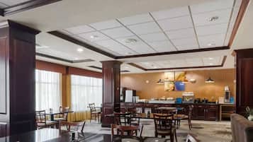 Free daily self-serve breakfast