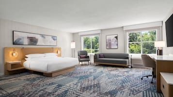 Pillowtop beds, desk, laptop workspace, blackout drapes