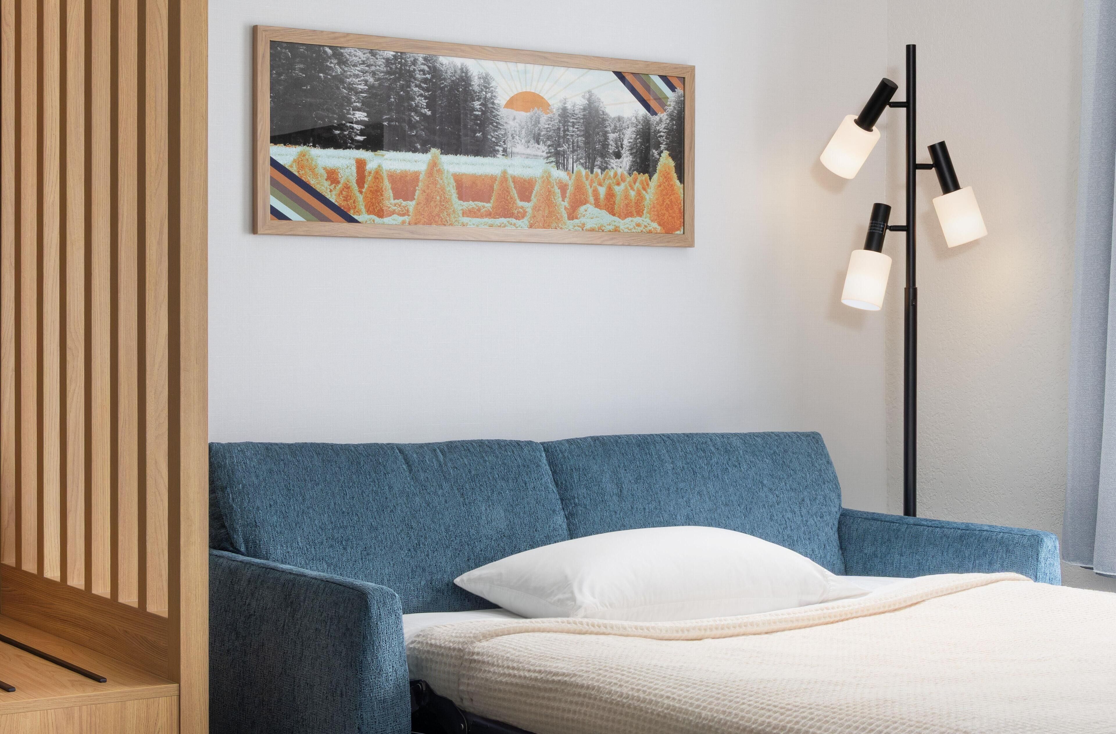 Studio non-fum., très gd lit, can.-lit