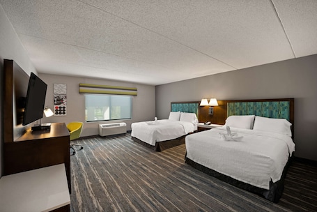Room, 2 Queen Beds, Accessible, Non Smoking | Premium bedding, pillowtop beds, in-room safe, desk