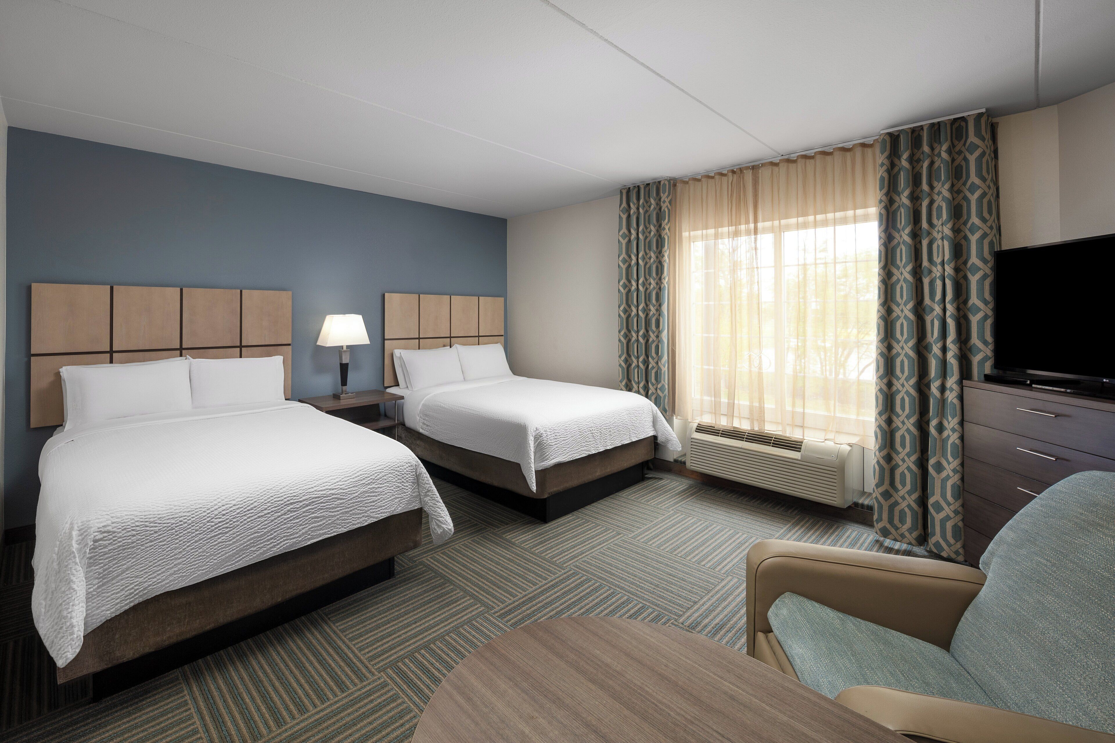 studio suite, 2 queen beds, accessible (communication accessible) | 1 bedroom, desk, blackout curtains, iron/ironing board