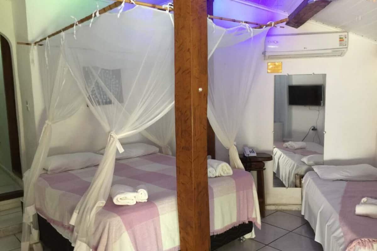 1 slaapkamer, een minibar, een kluis op de kamer, beddengoed