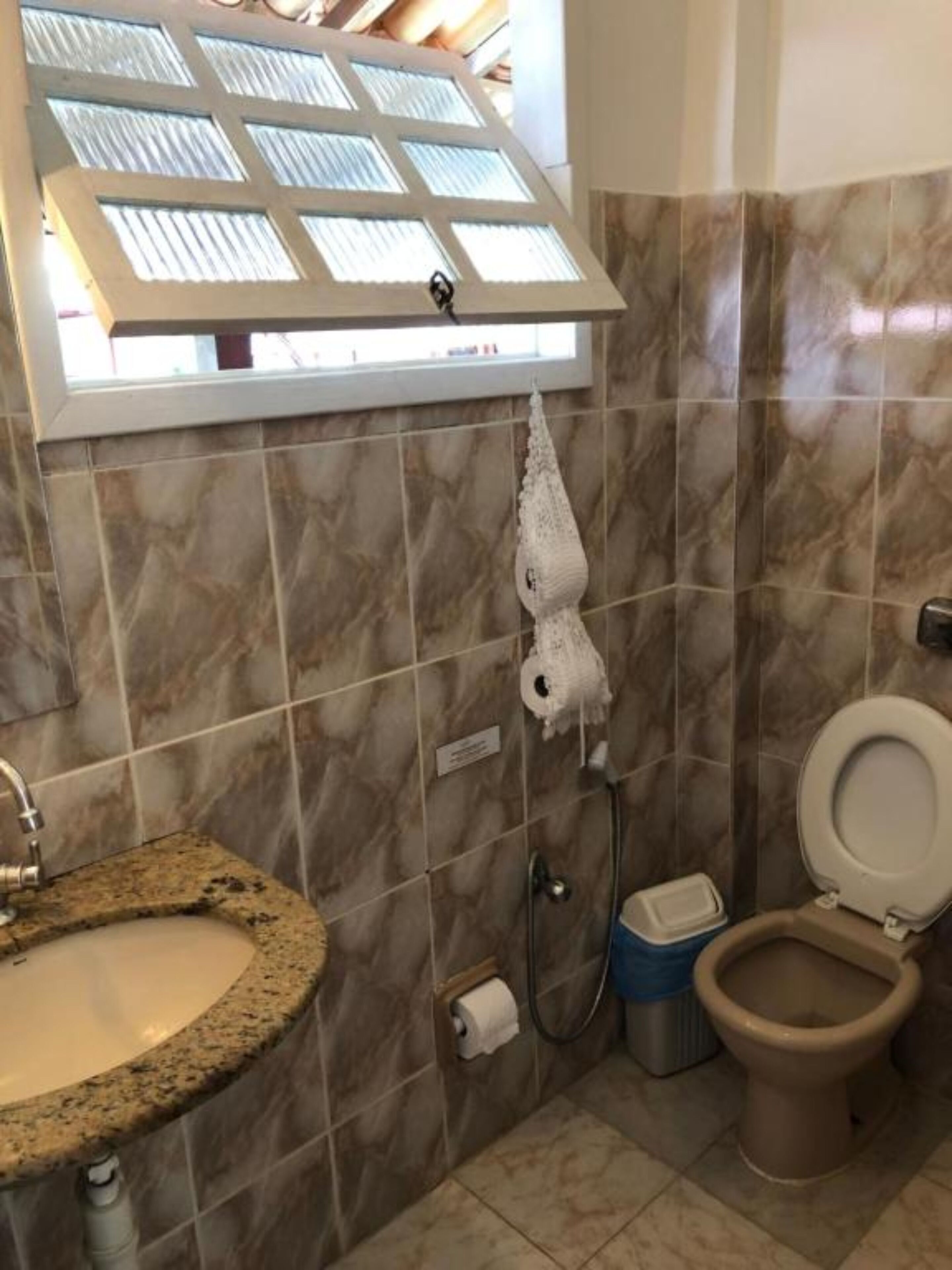 free toiletries, hair dryer, towels