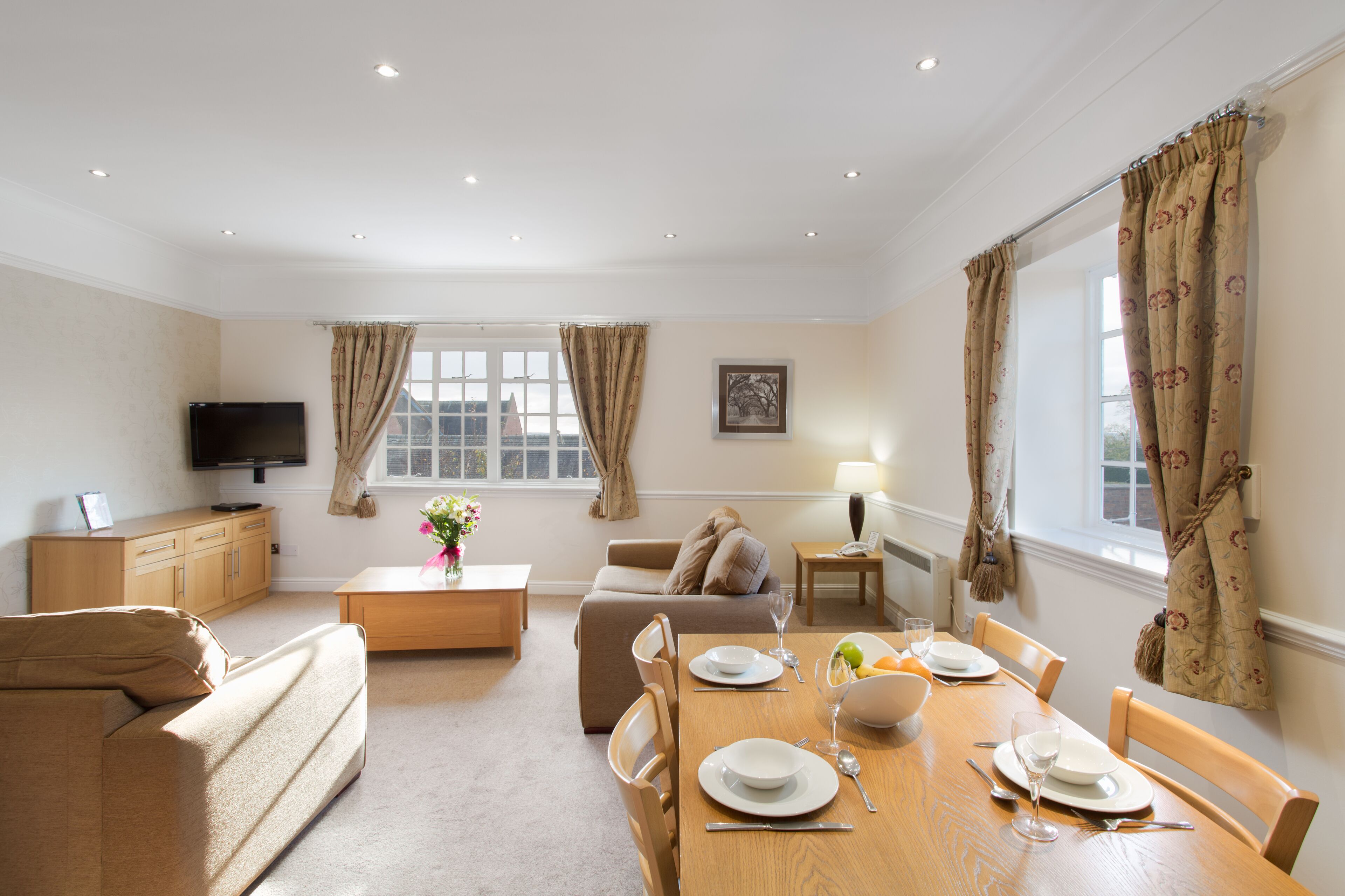 Apartment, 2 Bedrooms | Living area | 36-inch flat-screen TV with digital channels, TV