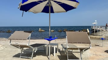 Privat strand och strandbarer