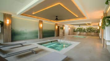 Steam room, body treatments, aromatherapy, beach massages, body wraps