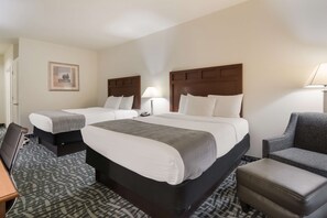 Standard Room, 2 Queen Beds, Non Smoking, Refrigerator & Microwave