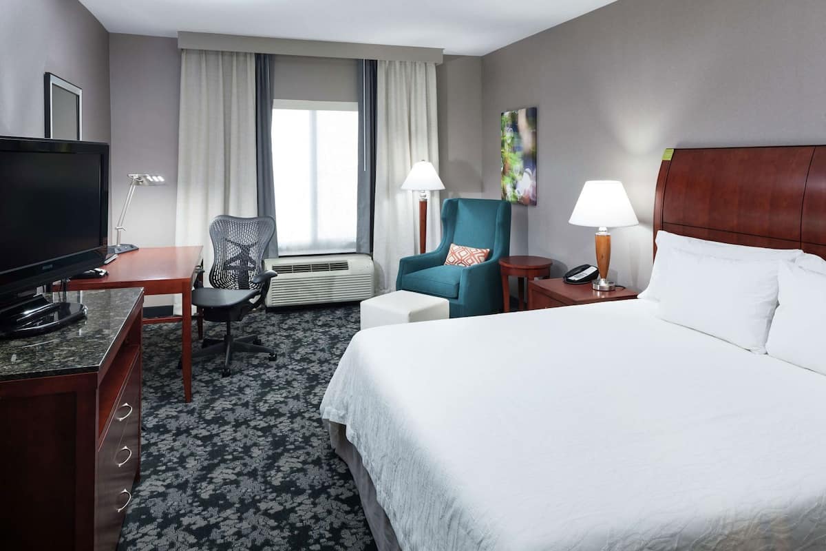 Premium bedding, down comforters, pillowtop beds, in-room safe