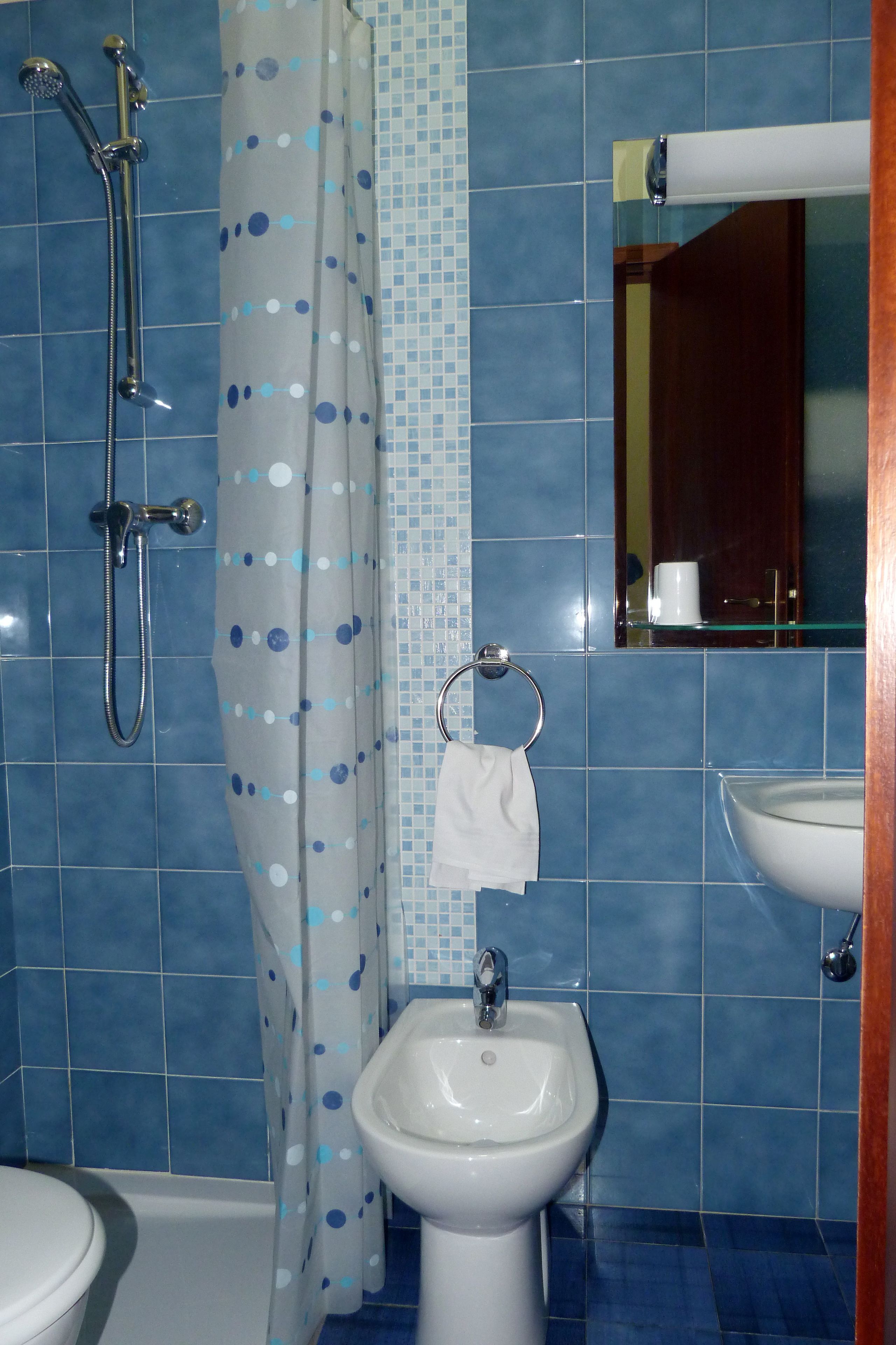 economy single room | bathroom | free toiletries, hair dryer, bidet, towels