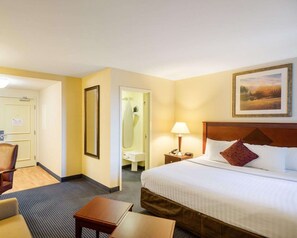 In-room safe, desk, iron/ironing board, free cribs/infant beds