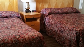 Standard Room, 2 Double Beds, Non Smoking, Refrigerator & Microwave | Blackout curtains, iron/ironing board, rollaway beds, free WiFi