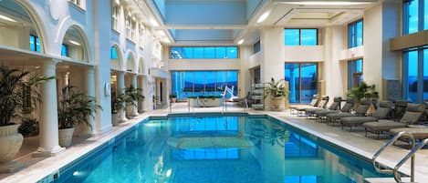 Indoor pool, seasonal outdoor pool