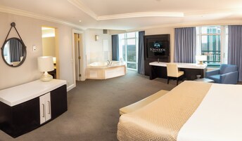 Roupas de cama premium, camas com colchões pillow-top