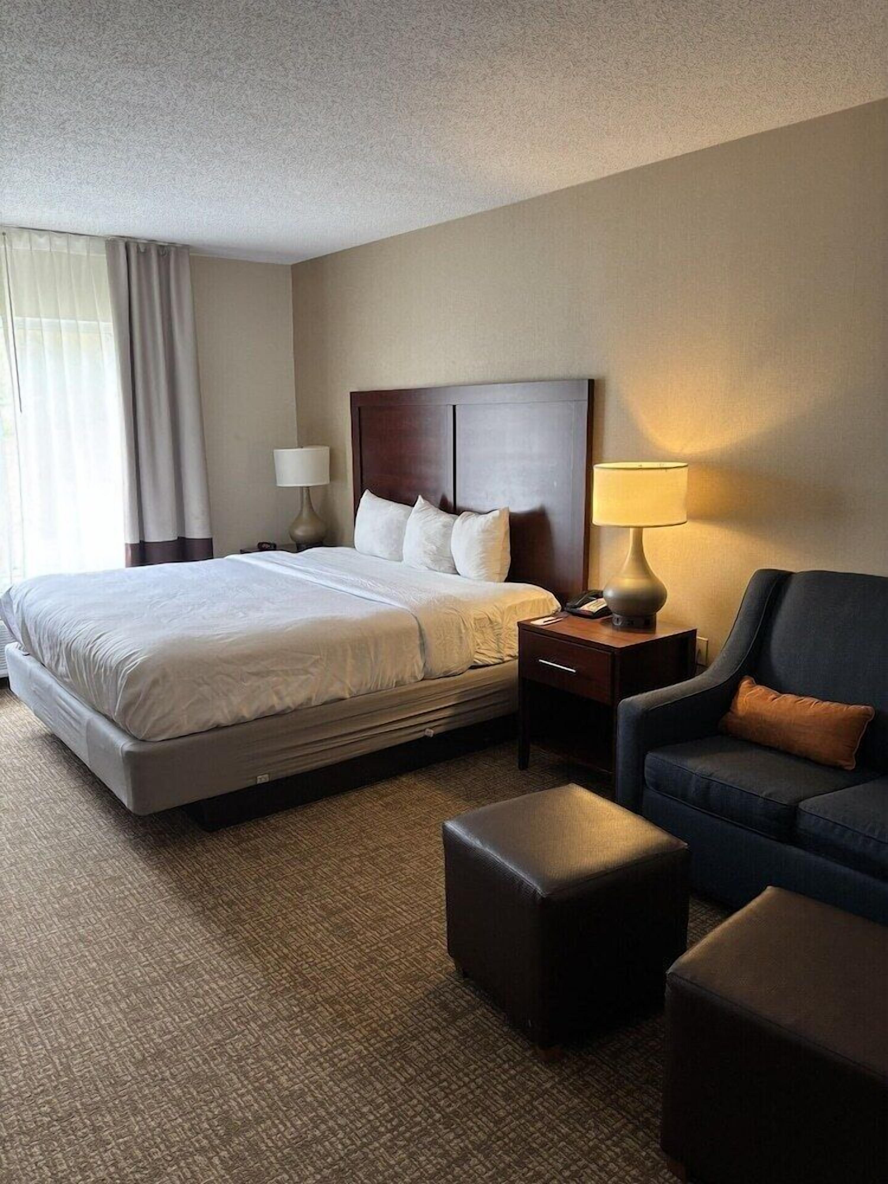 Premium bedding, desk, iron/ironing board, rollaway beds