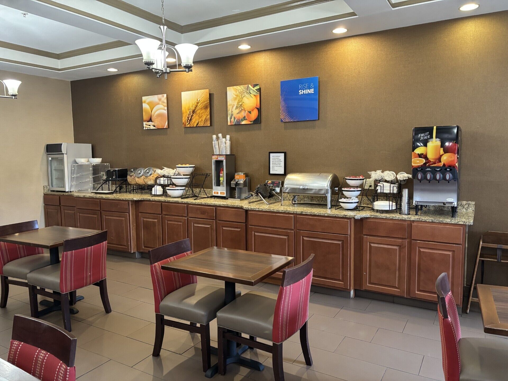 Free buffet breakfast