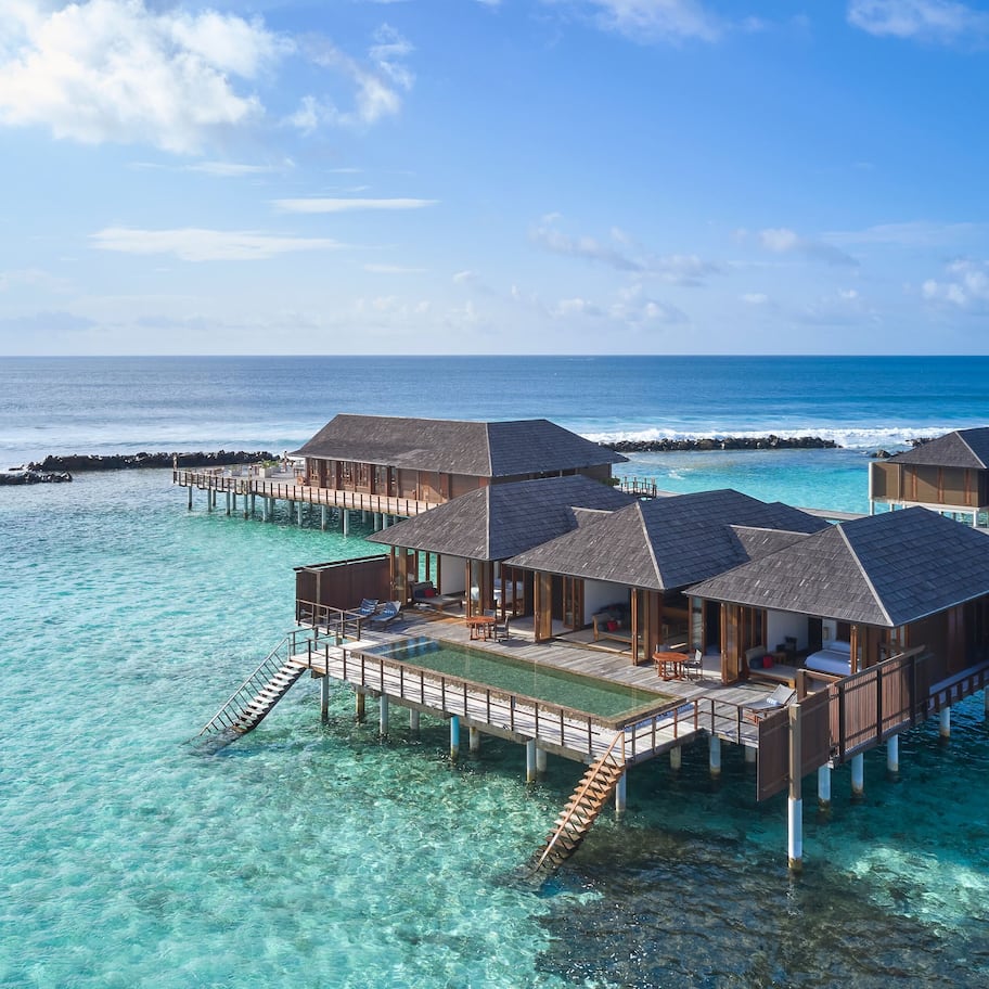 Executive Suite, Multiple Beds (Two Bedroom Ocean Suite with Pool) | Minibar, in-room safe, individually furnished, desk