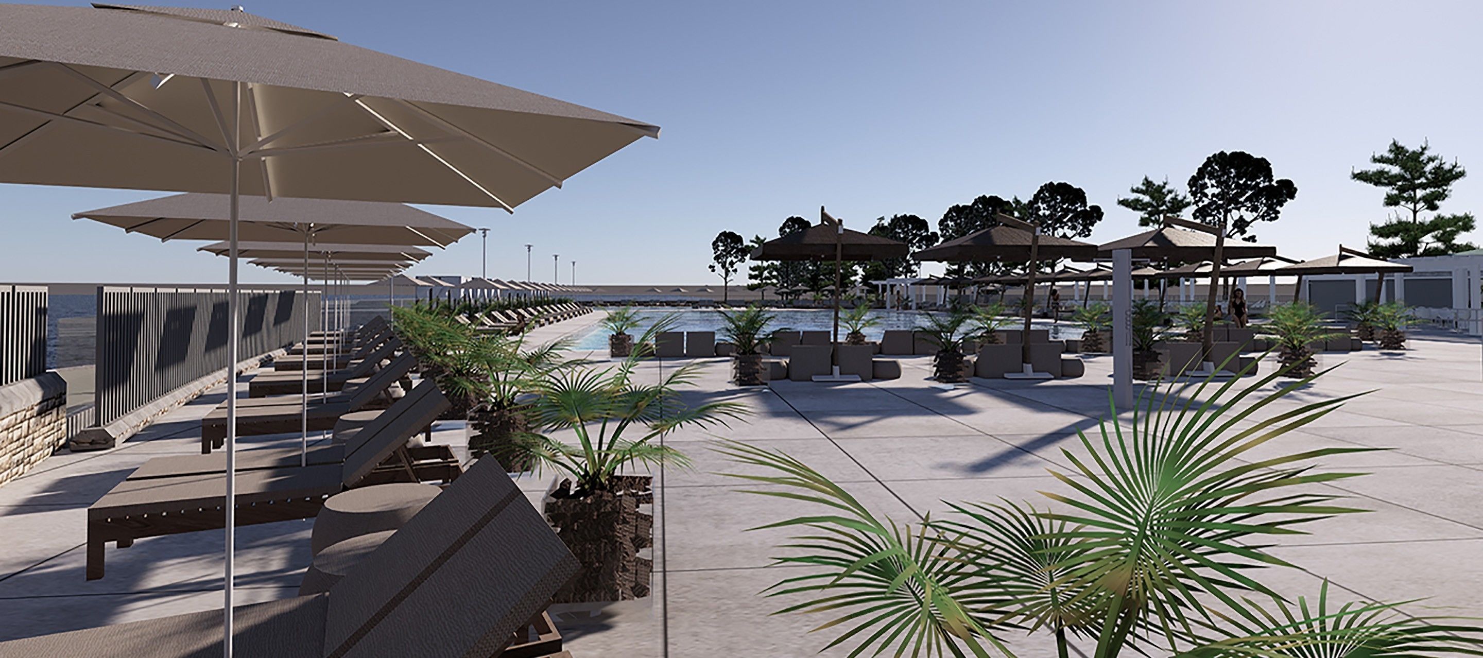 Indoor pool, outdoor pool