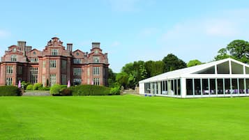 Outdoor wedding area