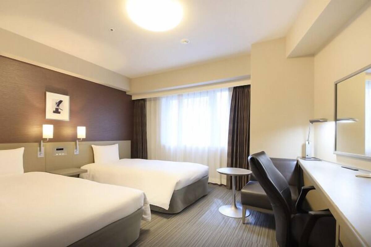 Desk, blackout curtains, iron/ironing board, free WiFi