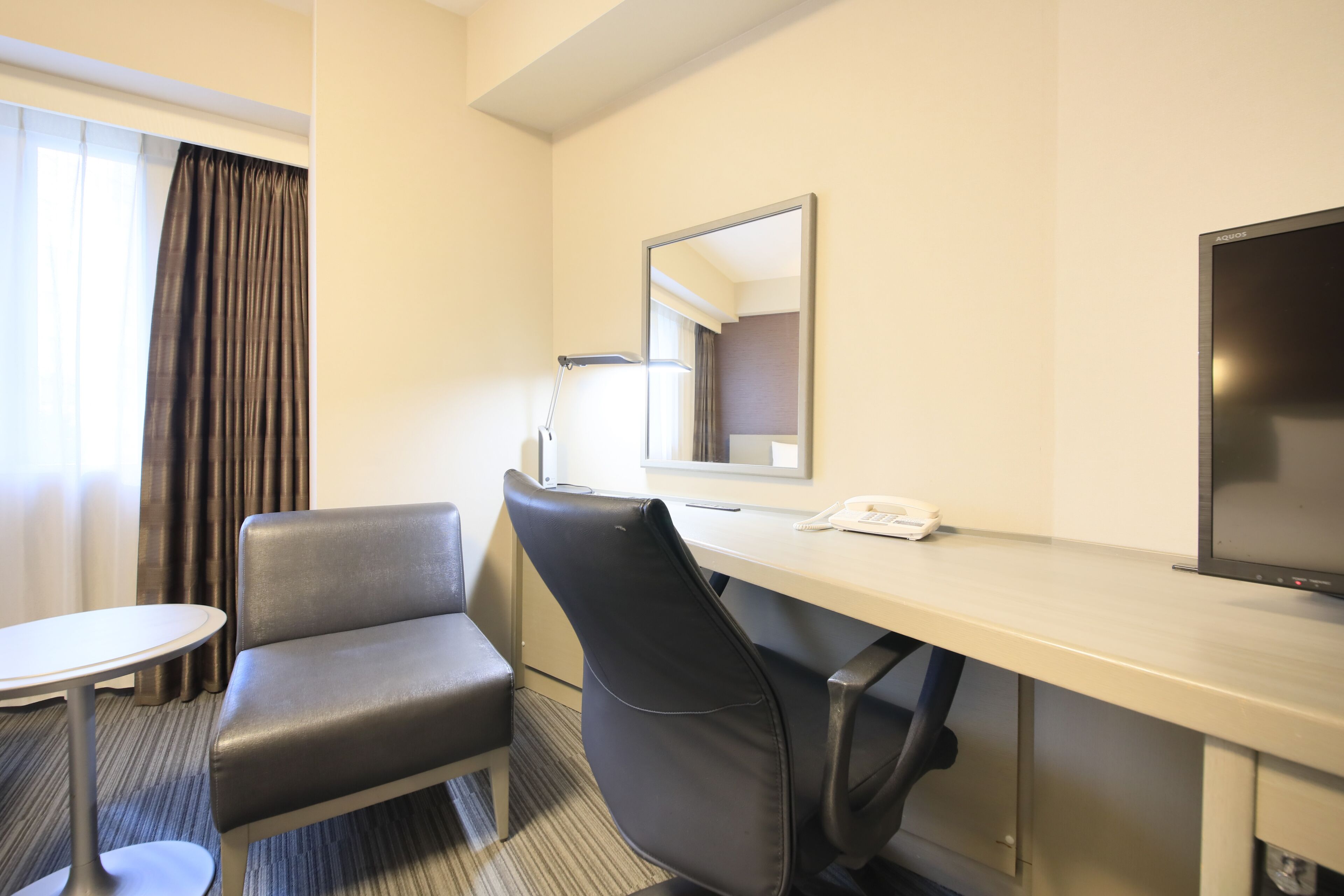 desk, blackout curtains, iron/ironing board, free wifi