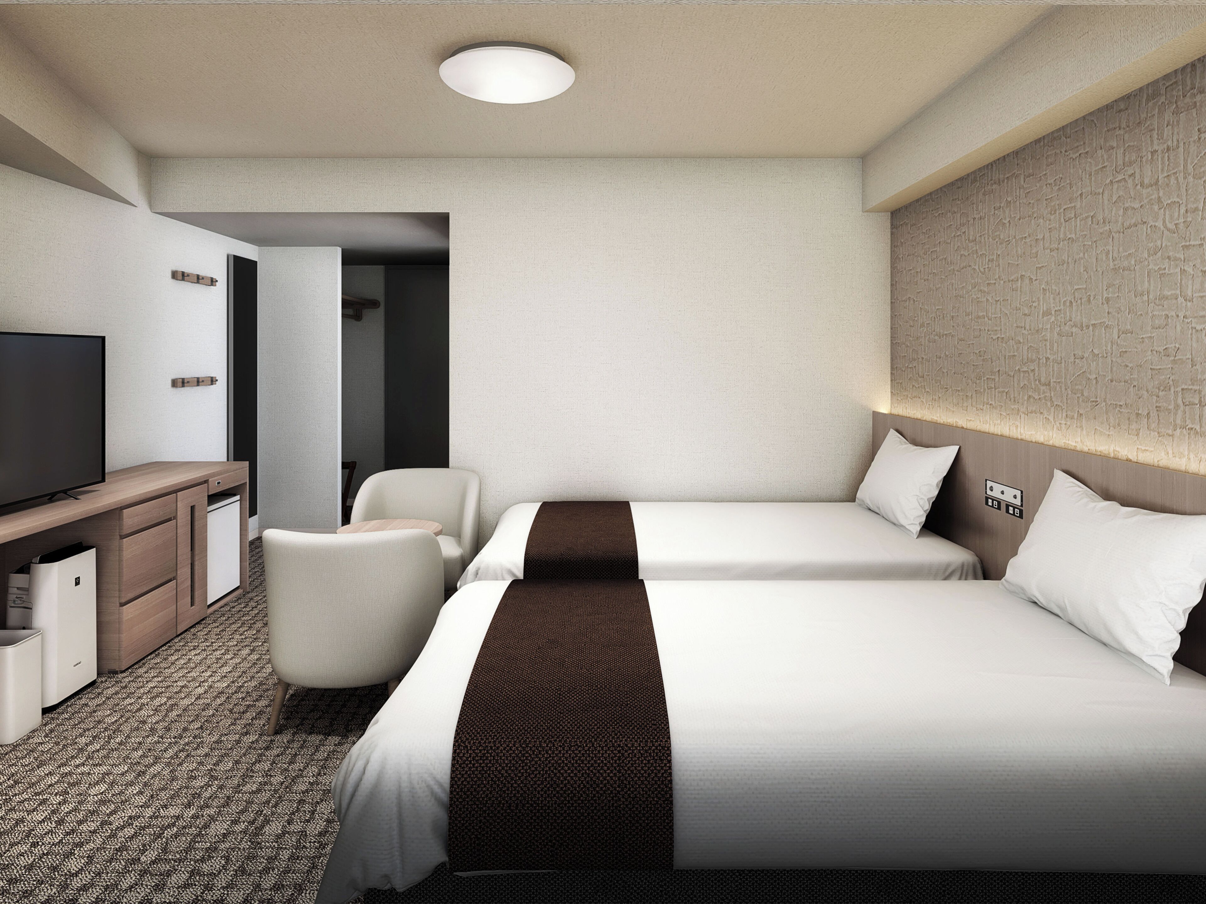 Down comforters, blackout drapes, iron/ironing board, free WiFi