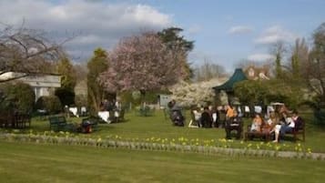 Outdoor wedding area