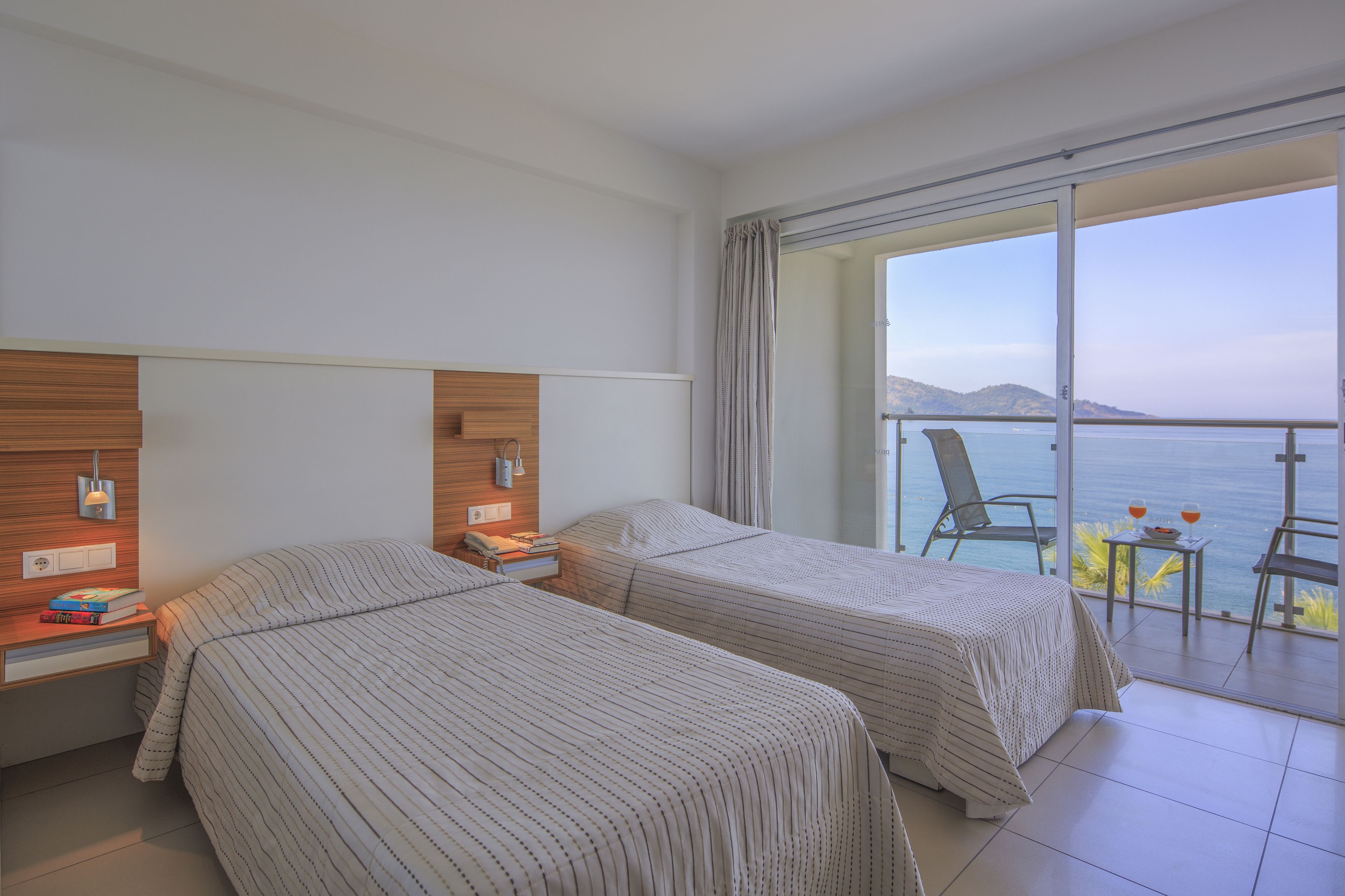 twin room, sea view | view from room