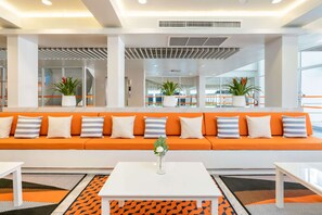 Sitteområde i lobbyen