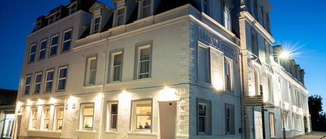 Front of property – evening/night