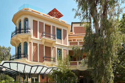 Façana frontal de l'allotjament