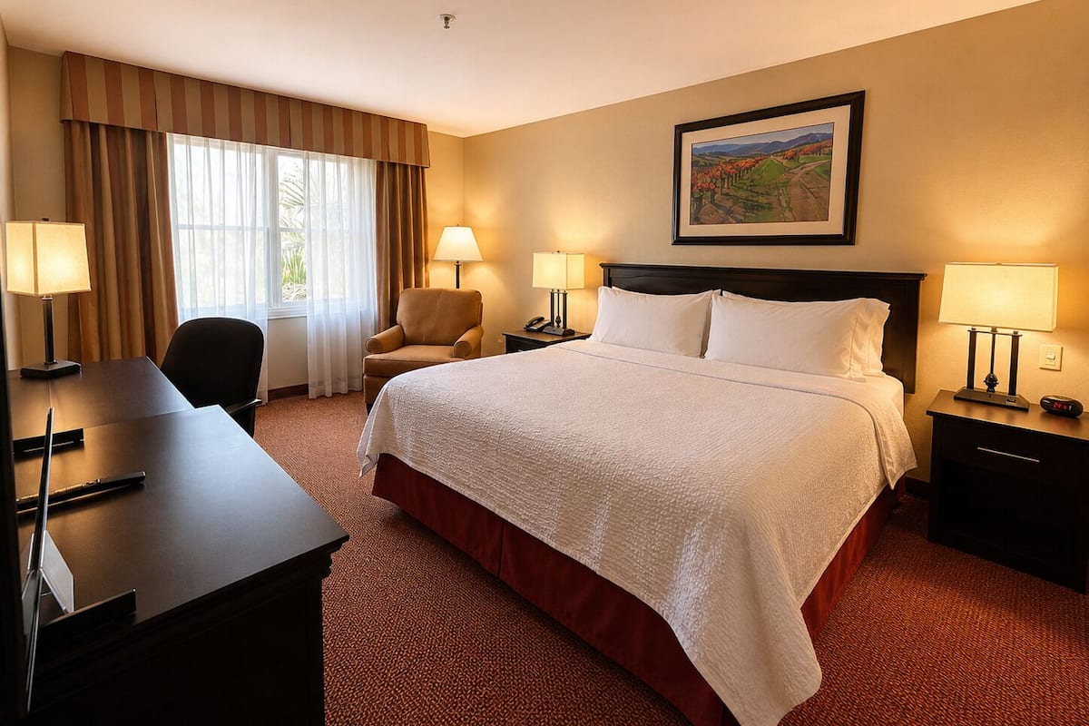 Suite, 1 King Bed | Premium bedding, minibar, desk, laptop workspace