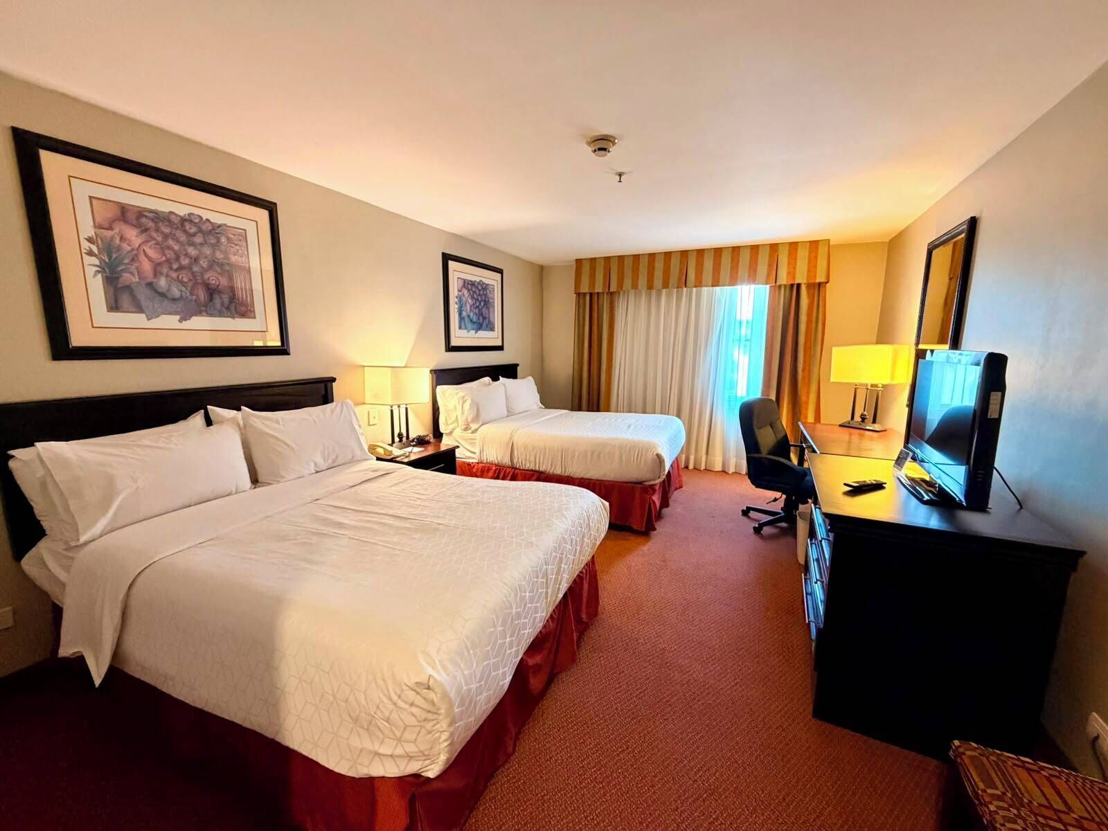 Standard Room, 2 Double Beds | Premium bedding, minibar, desk, laptop workspace