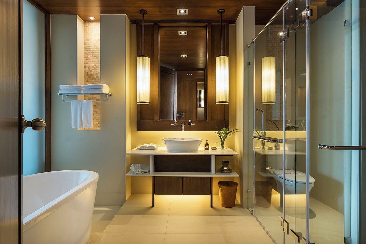 free toiletries, hair dryer, bathrobes, slippers