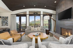 Three Bedroom Penthouse | Living area | LED TV - Lumiere by Dunton (Telluride)