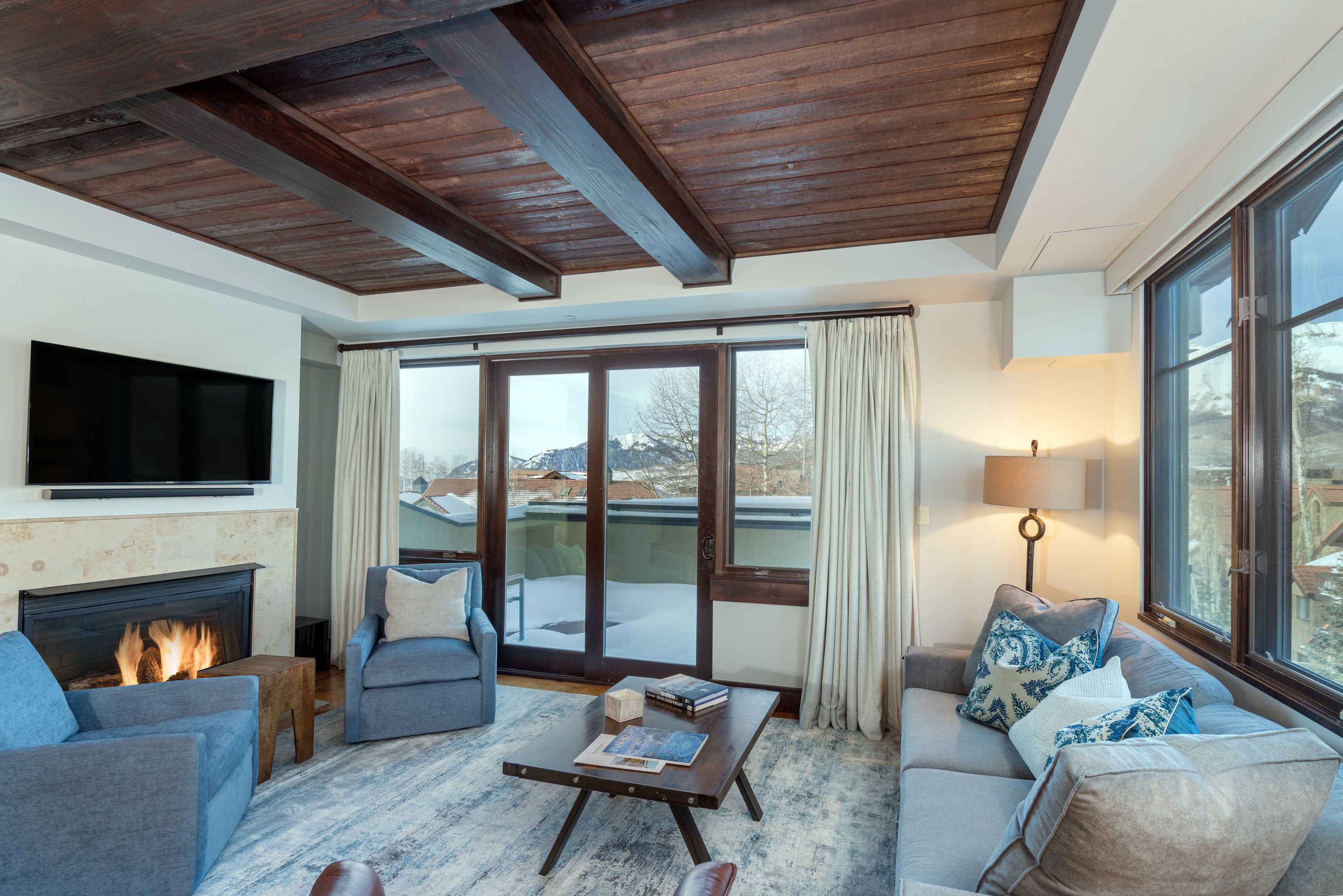 two bedroom residence | living room | led tv