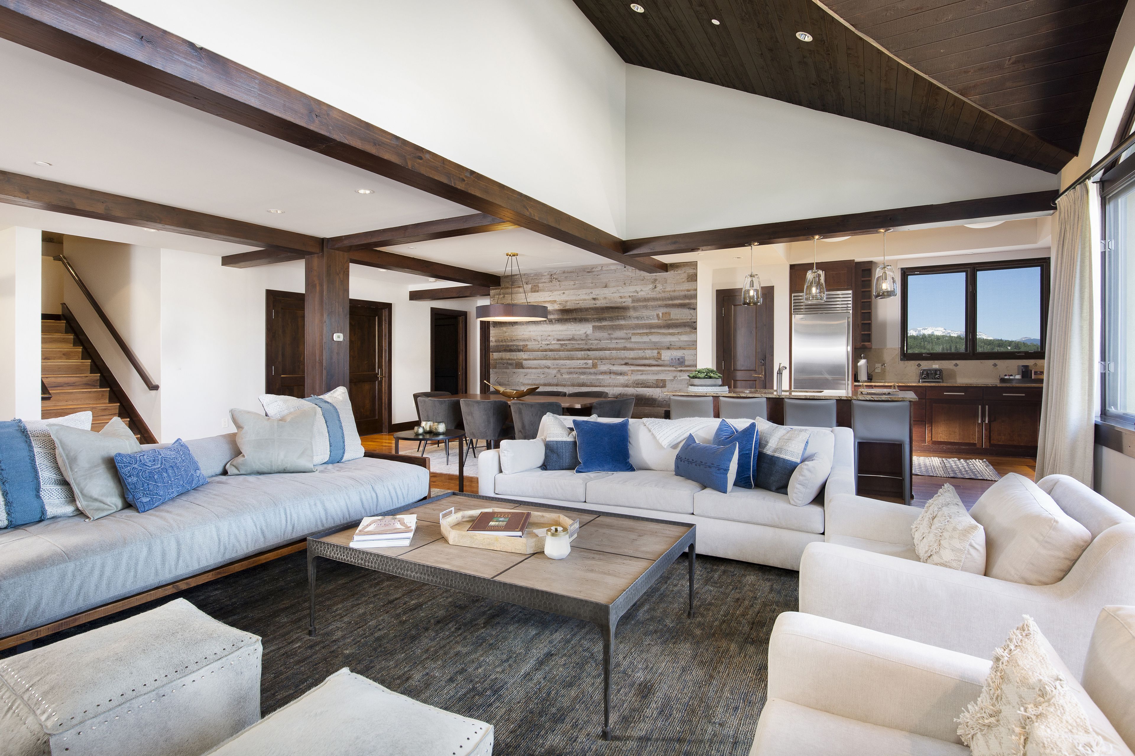 five bedroom penthouse | living area | led tv