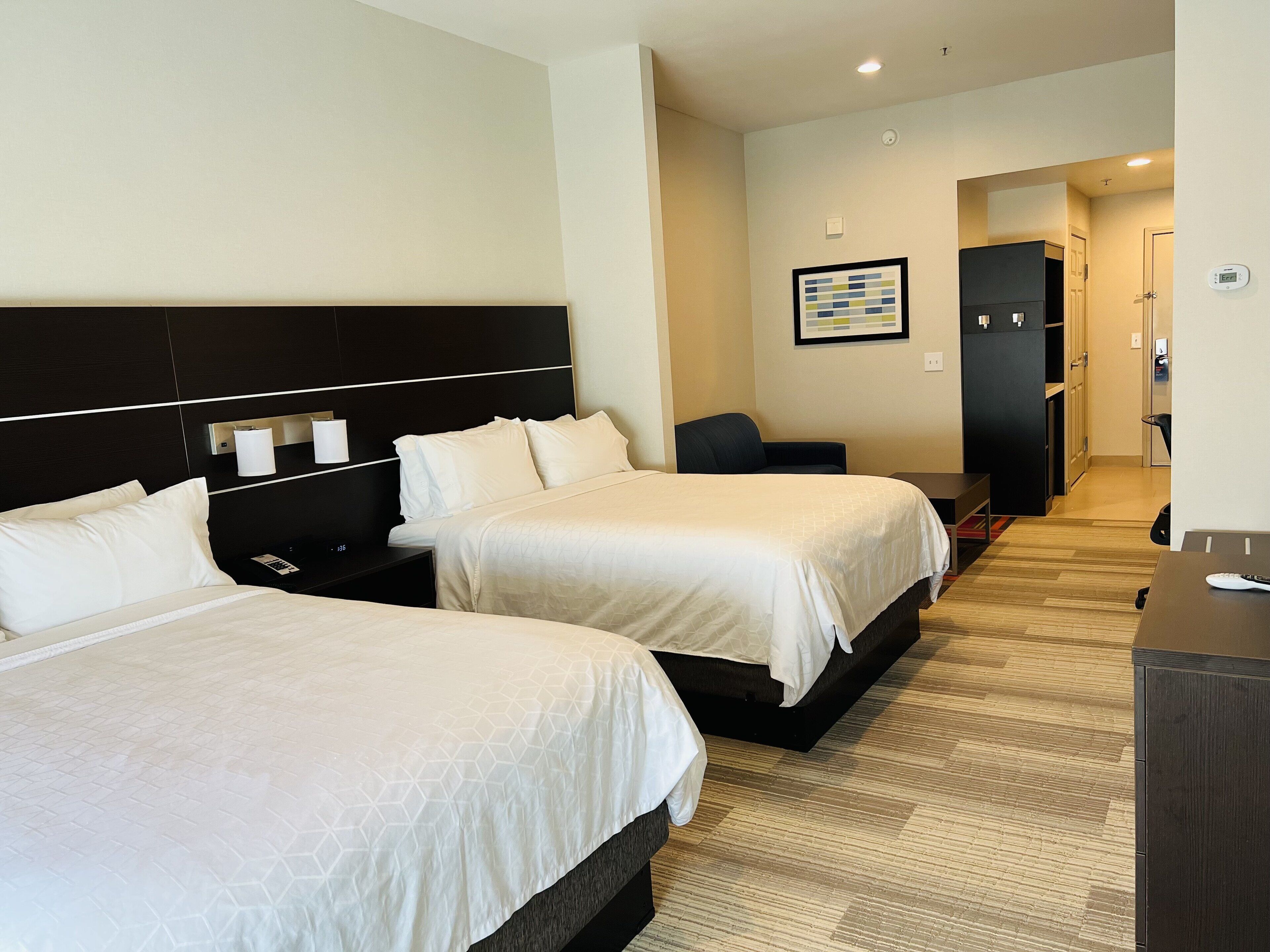 in-room safe, desk, laptop workspace, iron/ironing board