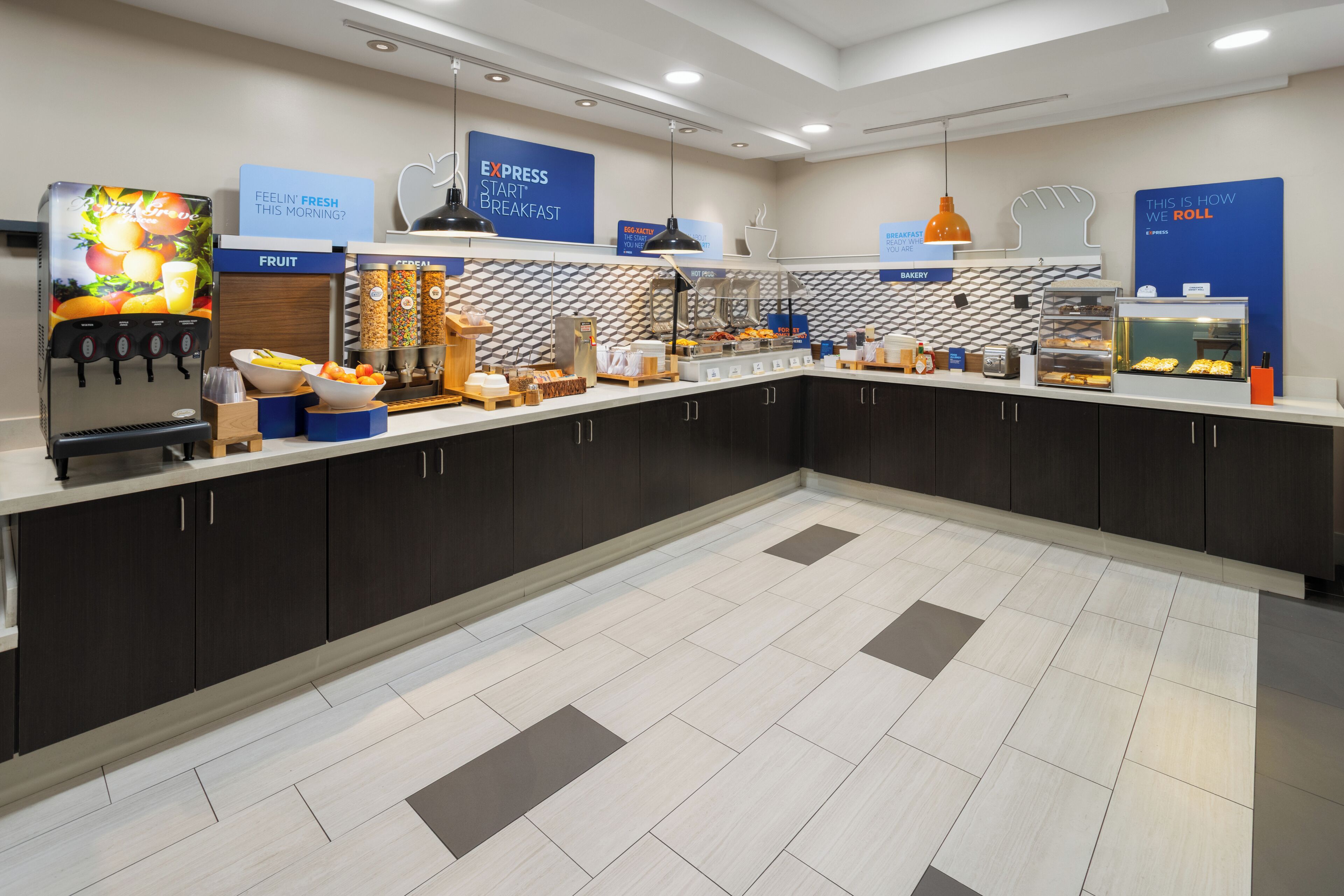 Free daily buffet breakfast