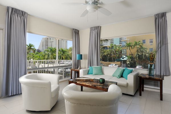 One Bedroom Apartment | Living area | Flat-screen TV