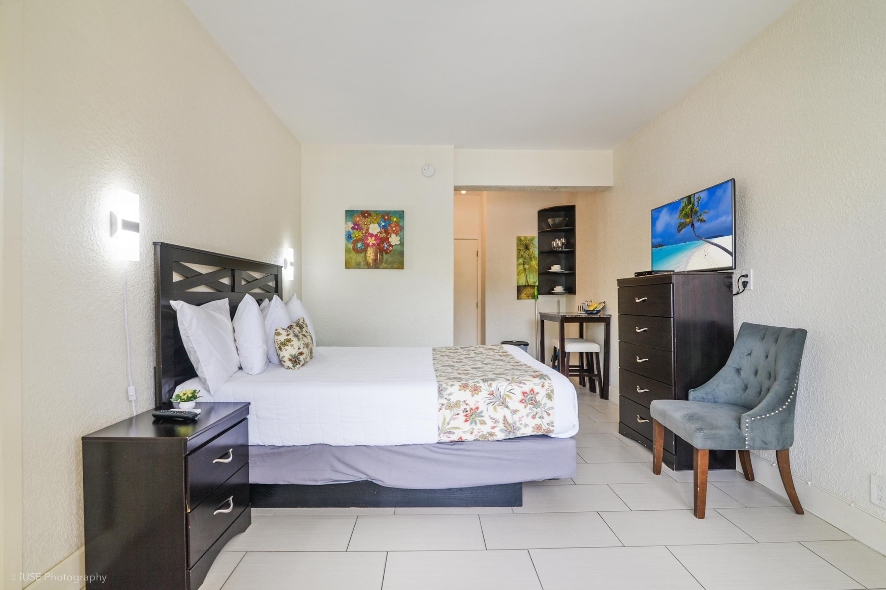 Estudio | 1 habitación, ropa de cama de alta calidad y camas con pillow-top 