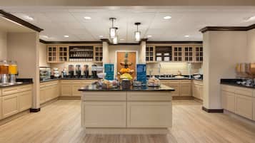 Free daily buffet breakfast