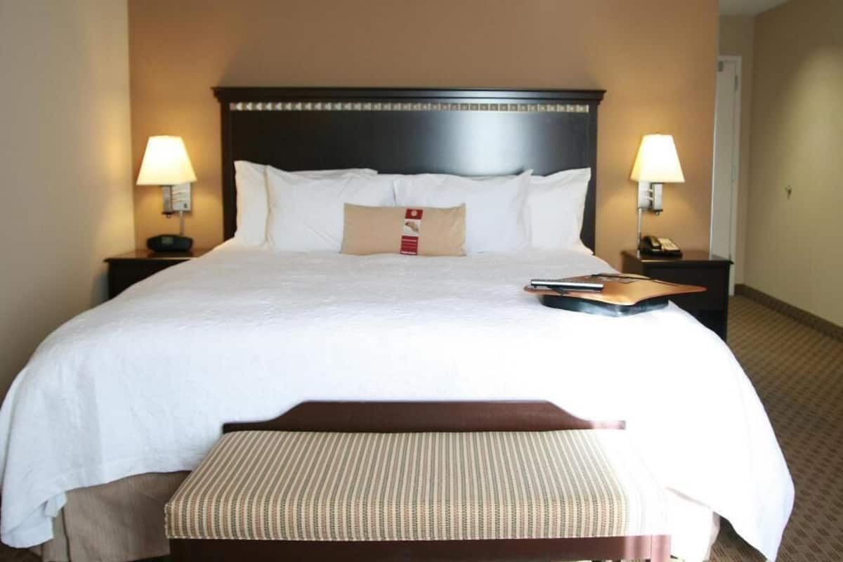 Premium bedding, iron/ironing board, free cots/infant beds